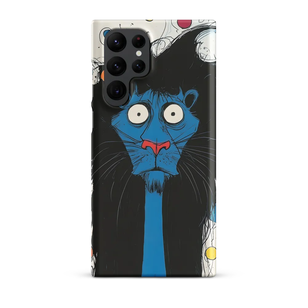 Whimsical Blue Lion