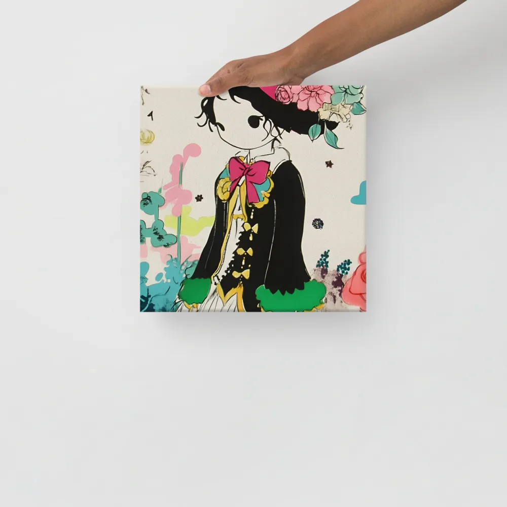 Whimsical Garden Reverie | Canvas | 12″×12″