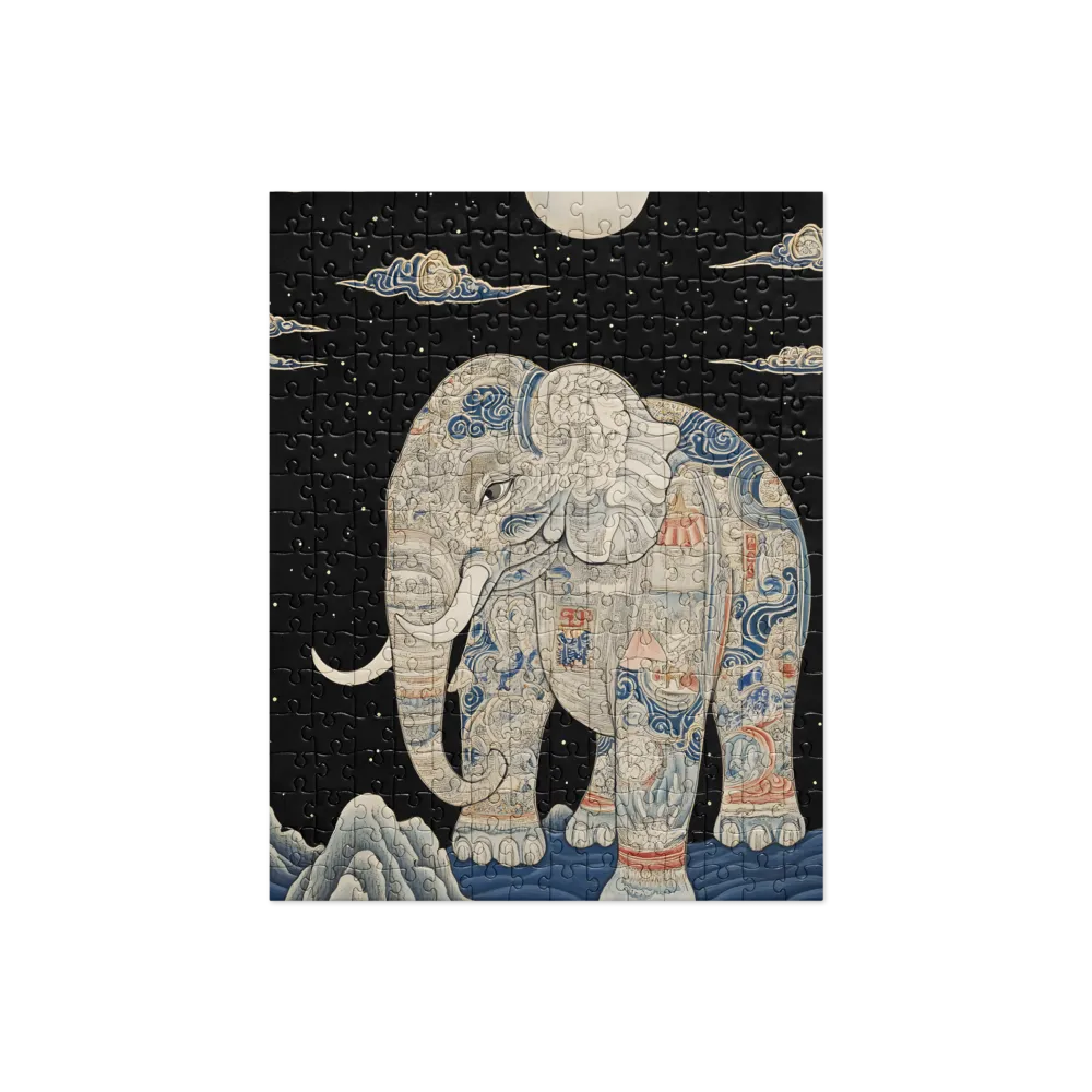 The Majestic Tale of the Painted Elephant | Jigsaw Puzzle | 252 pieces