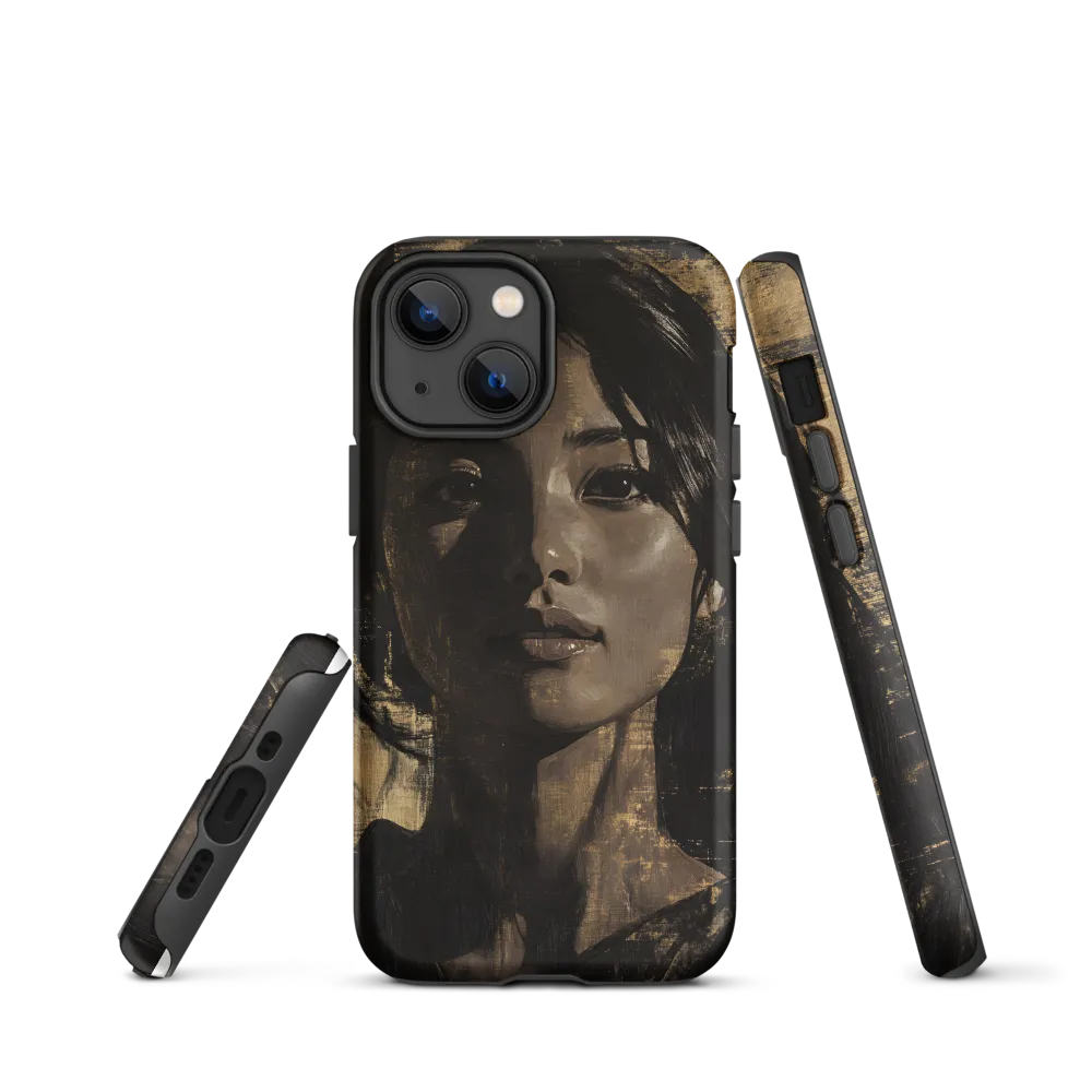 Golden Gaze: A Contemporary Portrait