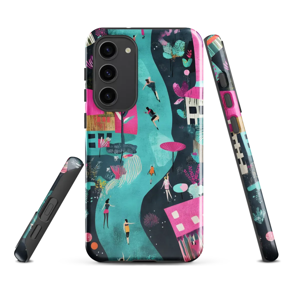 Whimsical Journey Through a Vibrant Landscape | Phone Case |  S23 Plus | Tough Case | Glossy