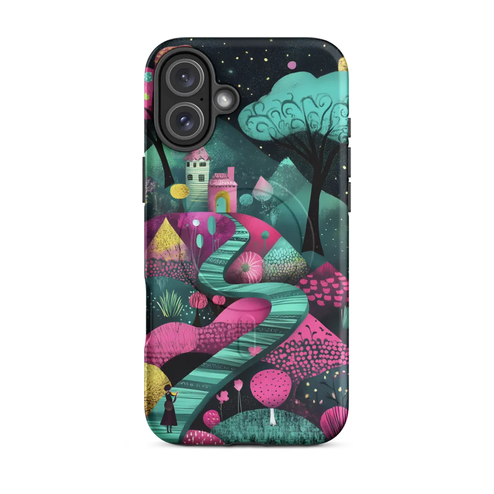 Whimsical Journey through Colorful Lands | Phone Case |  16 Plus | MagSafe® Tough Case | Matte