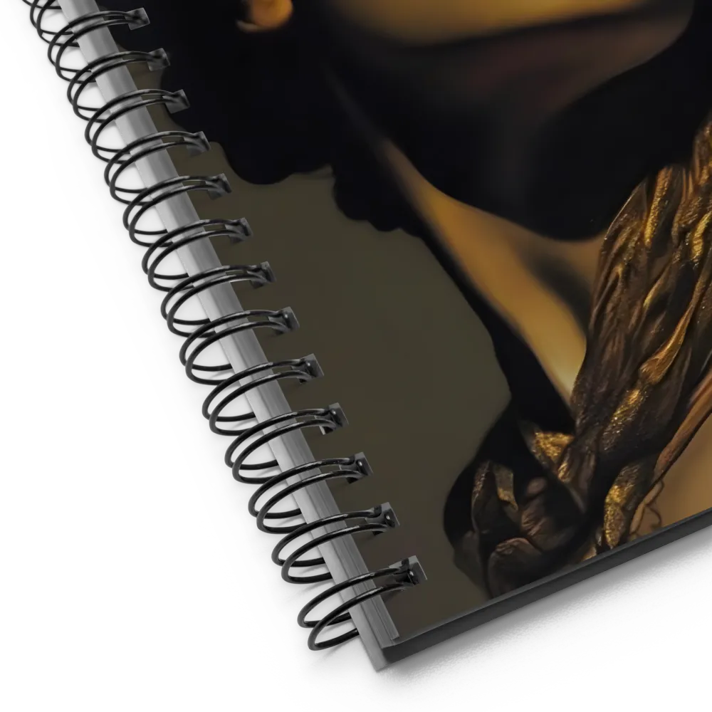 Gilded Serenity | Spiral Notebook