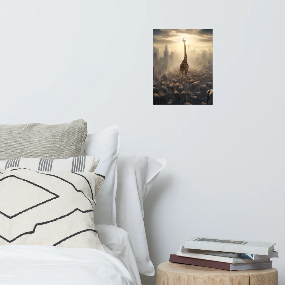 Urban Serengeti: A Giraffe's Perspective | Poster | 11″×14″