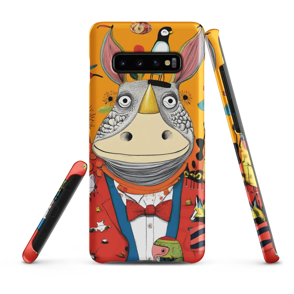 Whimsical Rhinoceros: A Playful Encounter