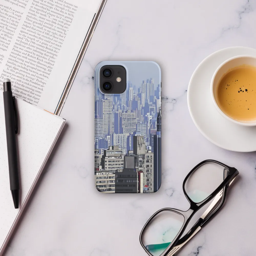 Urban Symphony: A Cityscape in Blues and Grays