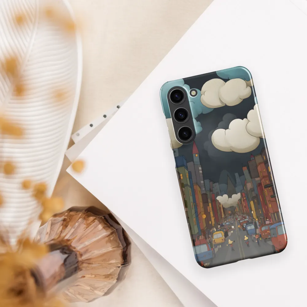 Urban Symphony: A City Awakens at Dusk | Phone Case |  S23 Plus | Snap Case | Glossy