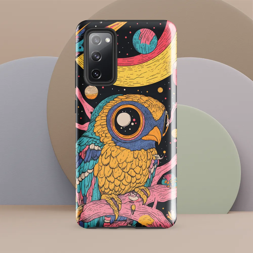 Whimsical Cosmic Owl | Phone Case |  S20 FE | Tough Case | Glossy