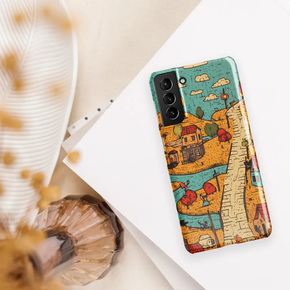 Whimsical Village Landscape