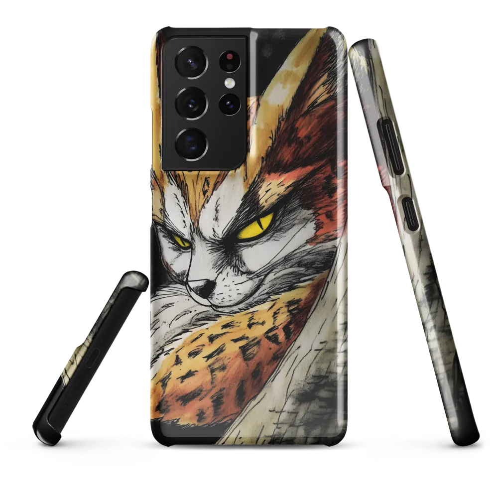 Fierce Gaze of the Wild Cat
