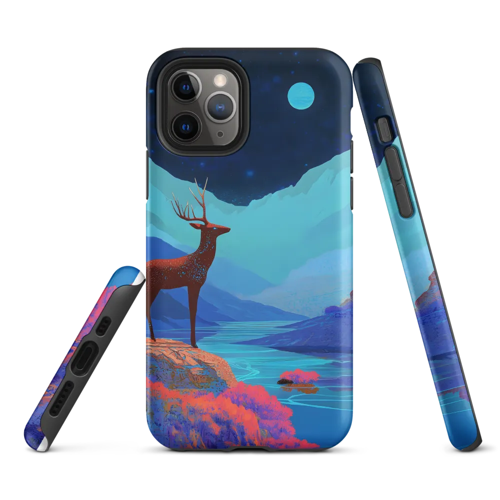 Cosmic Serenity: The Starlit Stag | Phone Case |  11 Pro | Tough Case | Matte