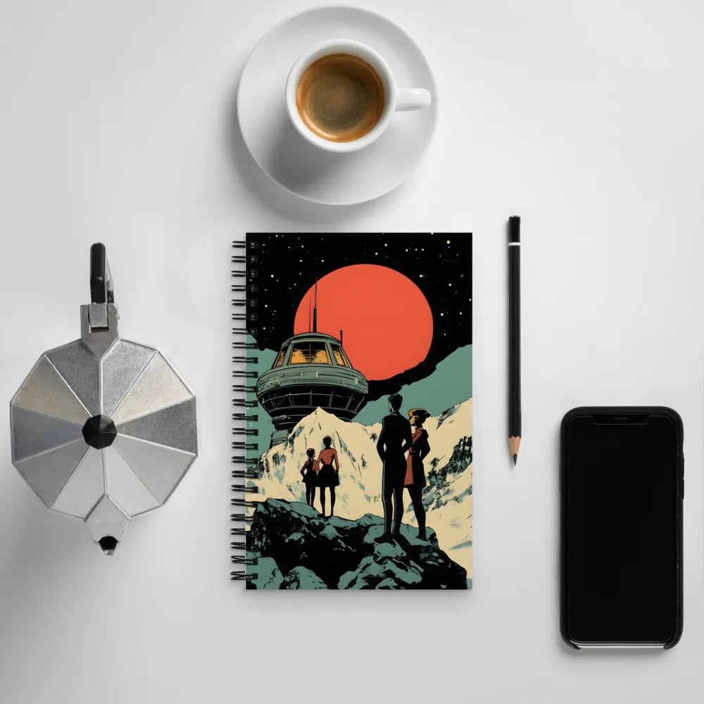 Echoes of a Red Sun | Spiral Notebook