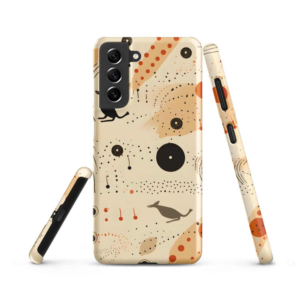 Playful Patterns in Earth Tones | Phone Case |  S21 | Snap Case | Matte