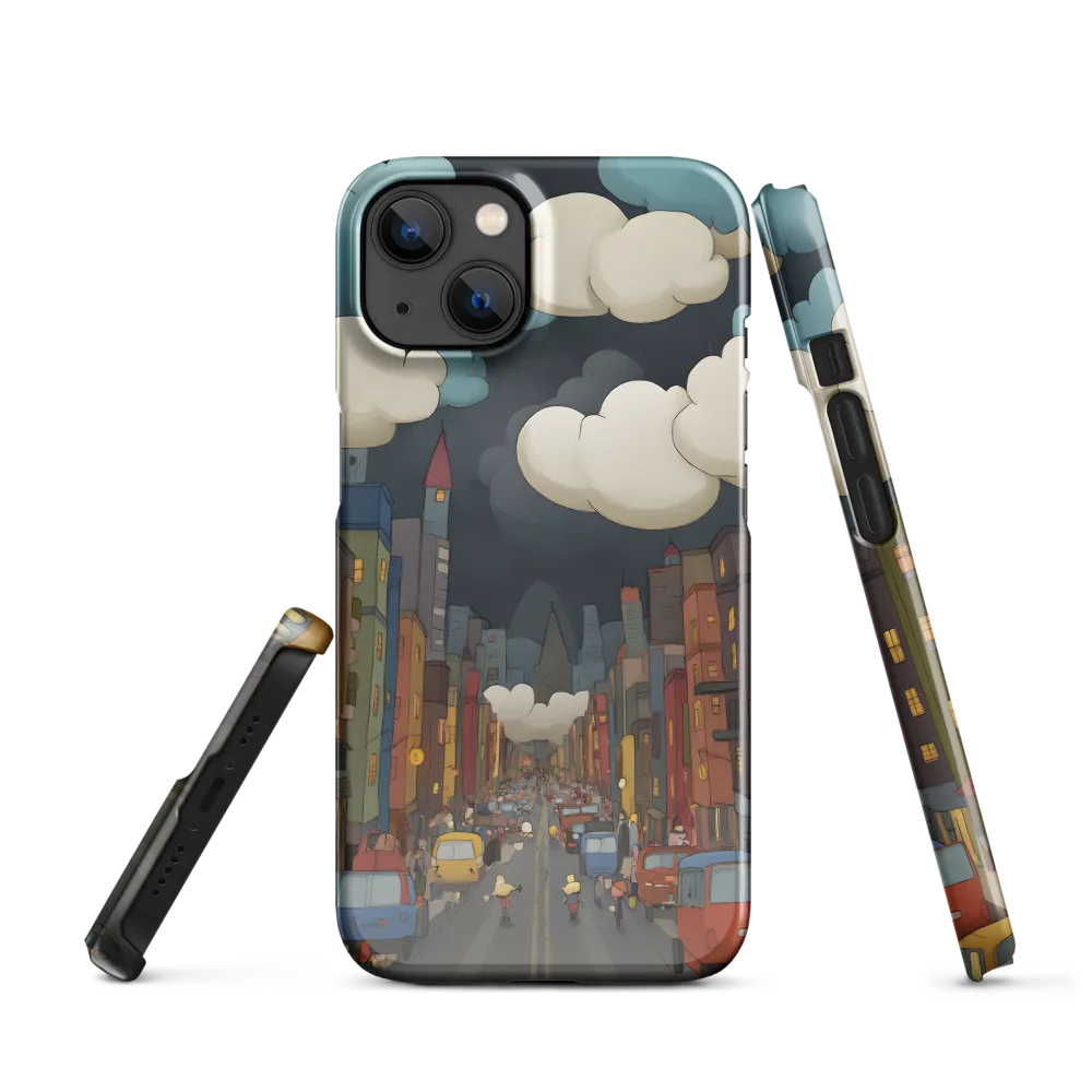 Urban Symphony: A City Awakens at Dusk | Phone Case |  13 | Snap Case | Glossy