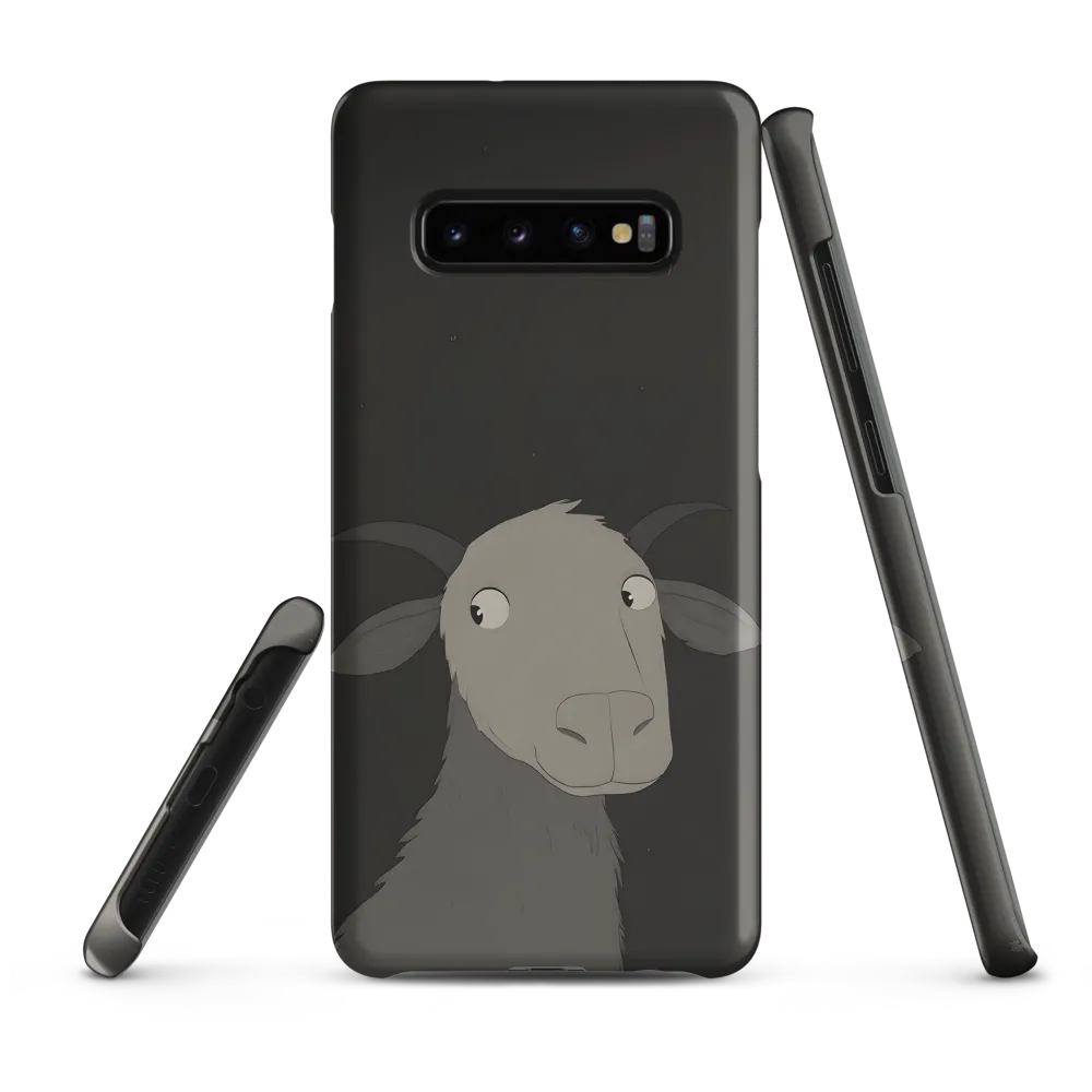 Whimsical Goat in Darkness