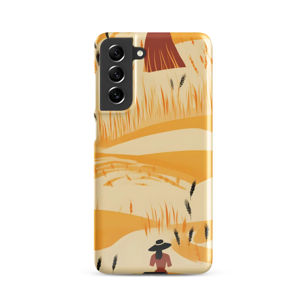 Embracing the Fields: A Floral Journey | Phone Case |  S21 FE | Snap Case | Glossy