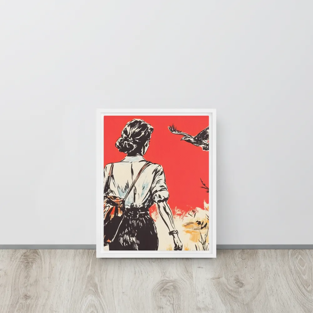 Journey Beyond the Horizon | Canvas with White Frame | 11″×14″
