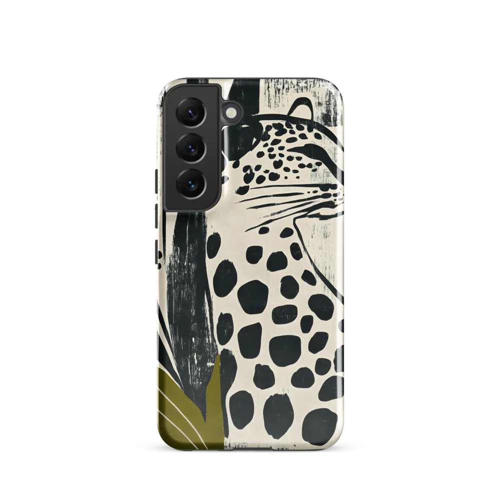 Leopard in Silhouette: A Modern Appeal | Phone Case |  S22 | Tough Case | Glossy