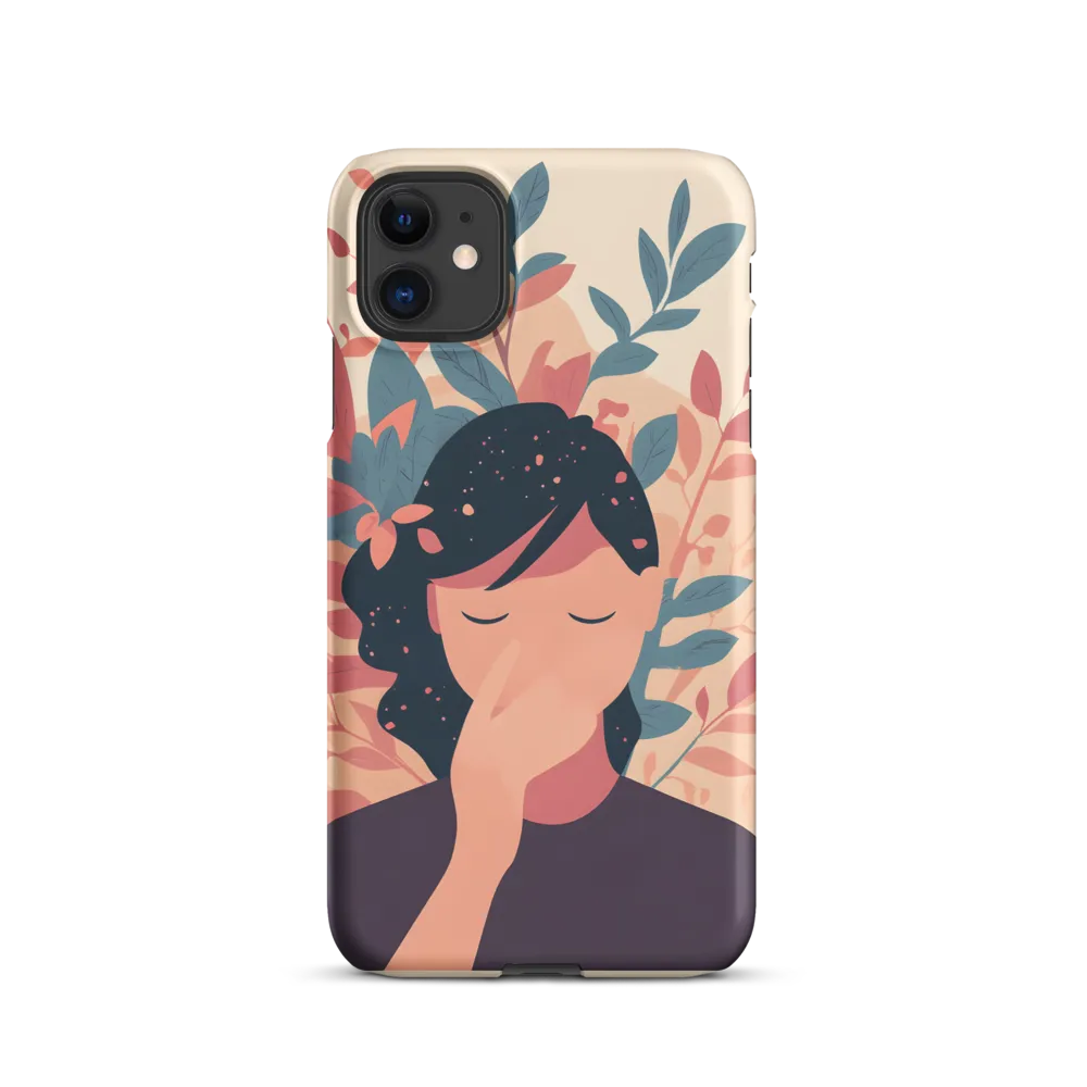 Whispers of Nature: A Serene Contemplation | Phone Case |  11 | Snap Case | Matte