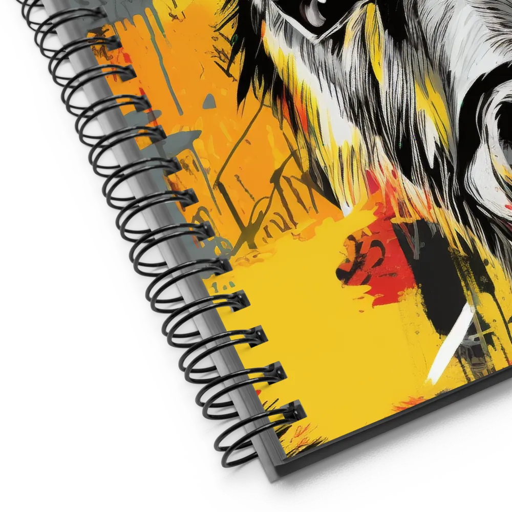 Playful Kangaroo Unleashed | Spiral Notebook