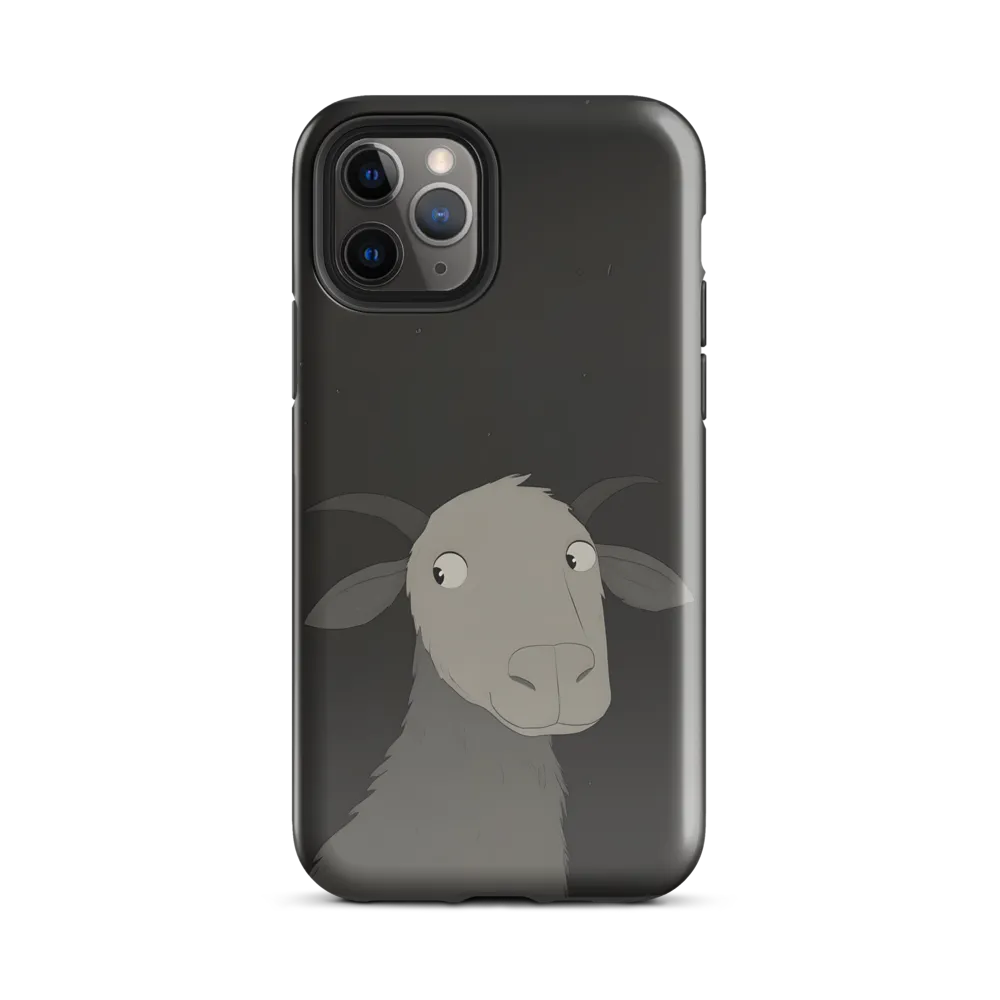 Whimsical Goat in Darkness