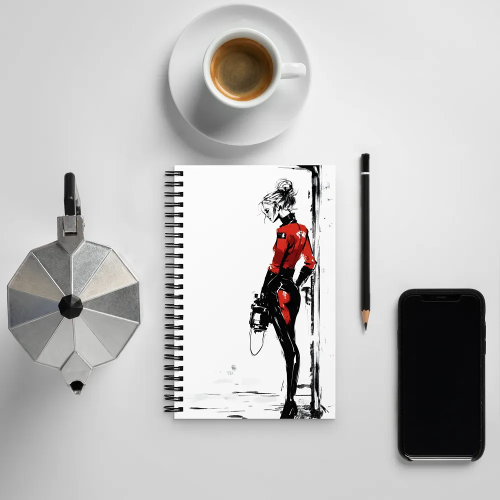 The Edgy Elegance | Spiral Notebook