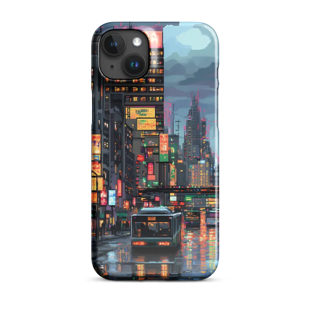 Neon Dreams: A Pixelated Urban Night