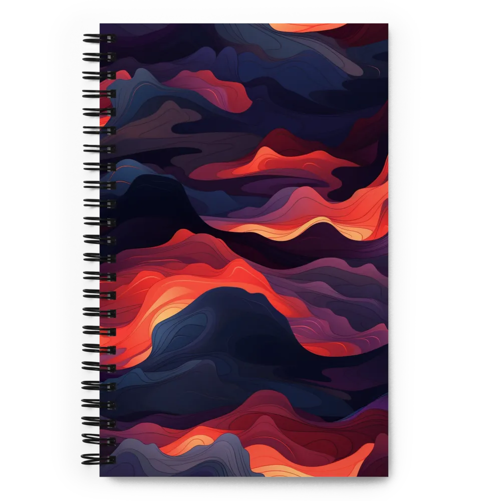 Ethereal Waves of Color | Spiral Notebook