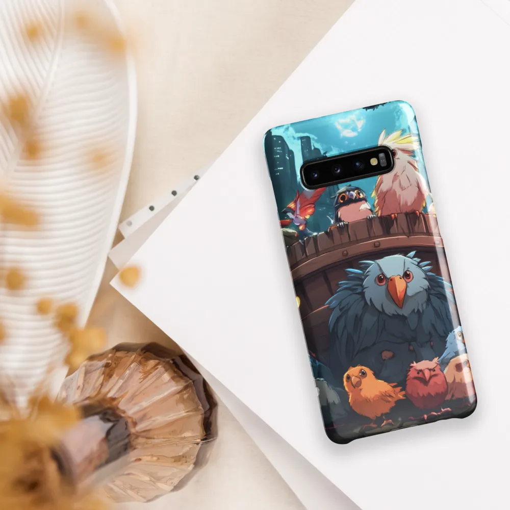 A Gathering of Fantastical Birds | Phone Case |  S10 Plus | Snap Case | Glossy