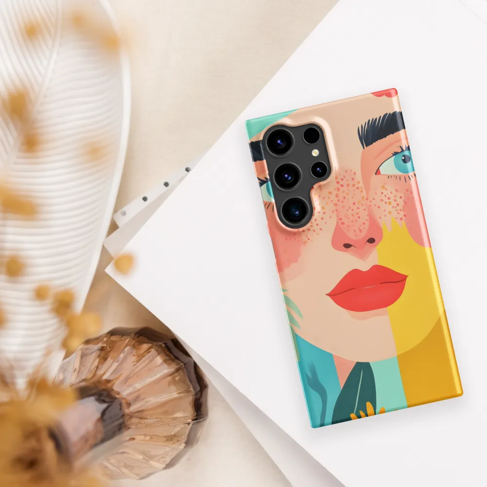 Floral Serenity: A Modern Portrait