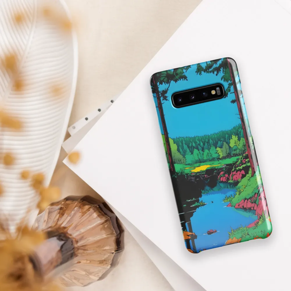 Tranquil Reflections: A Vibrant Landscape | Phone Case |  S10 Plus | Snap Case | Glossy