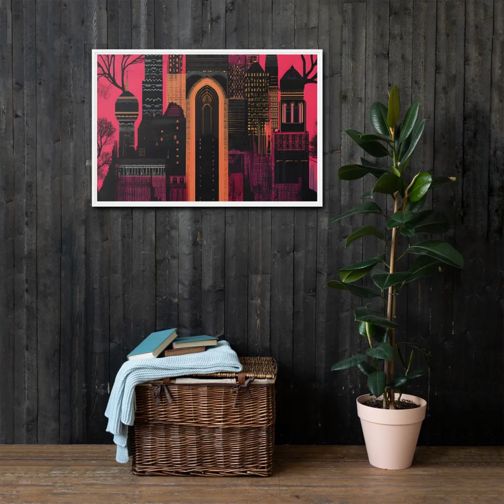 Urban Reverie | Canvas with White Frame | 24″×36″