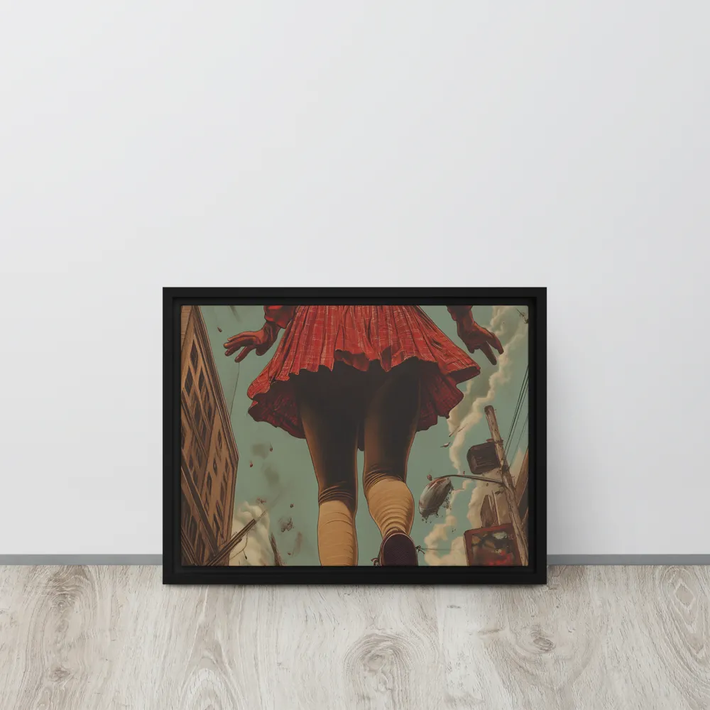 Flight of the Urban Dreamer | Canvas with Black Frame | 12″×16″
