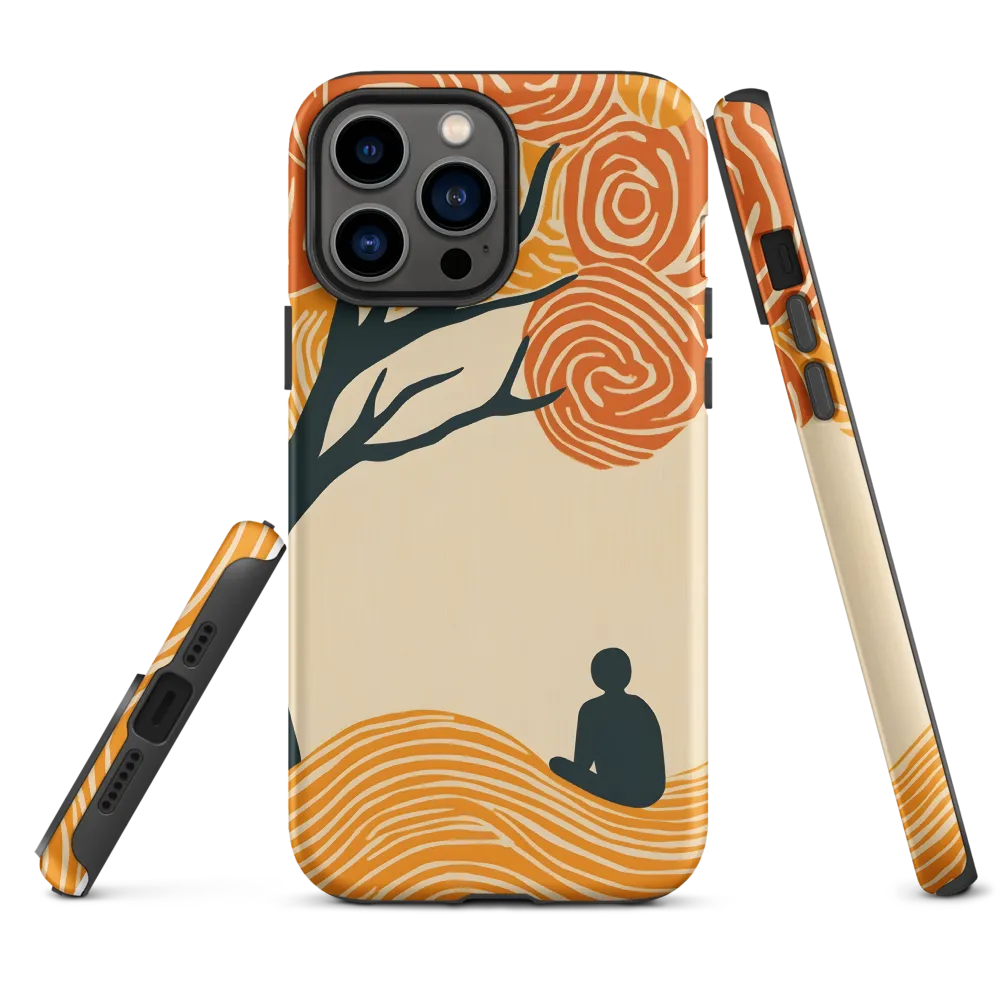 Silent Reflections under Swirling Leaves | Phone Case |  13 Pro Max | Tough Case | Matte