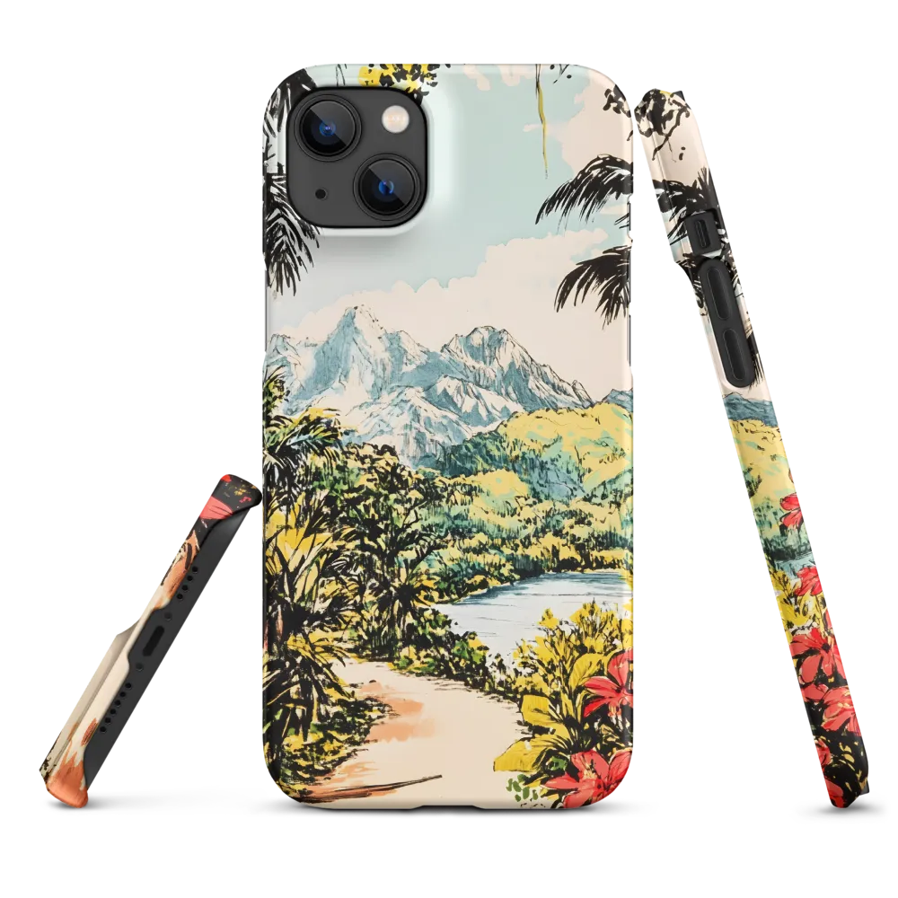 Tropical Serenity | Phone Case |  14 Plus | Snap Case | Matte