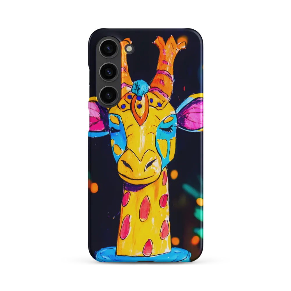 Whimsical Giraffe in Vibrant Colors | Phone Case |  S23 Plus | Snap Case | Matte