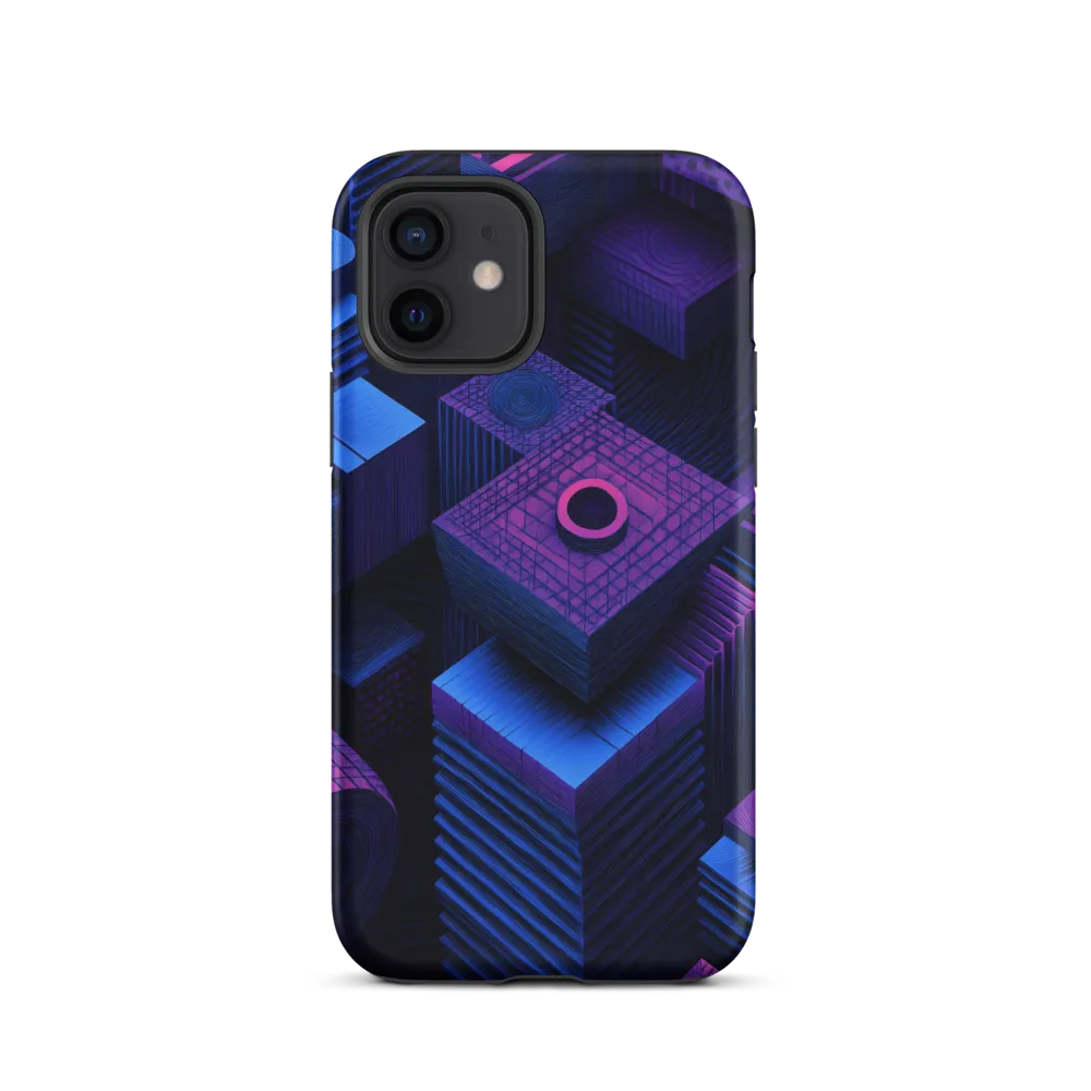 Geometric Dreams in Blue and Purple