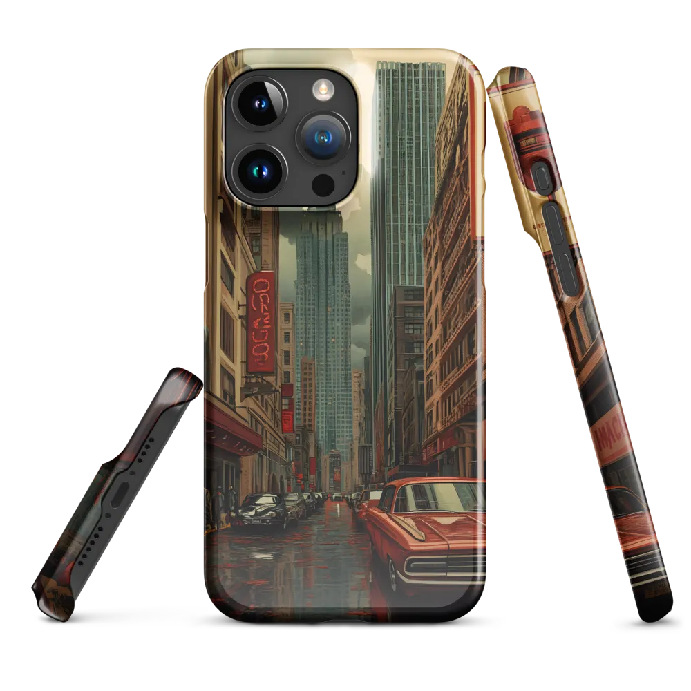 Nostalgic Cityscape: Reflections of a Forgotten Era | Phone Case |  15 Pro Max | Snap Case | Glossy