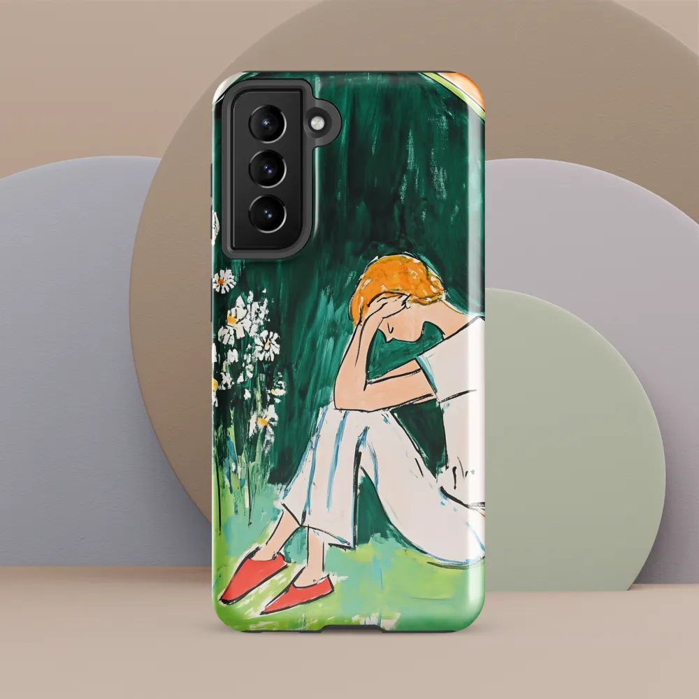 Silent Sorrow | Phone Case |  S21 FE | Tough Case | Glossy