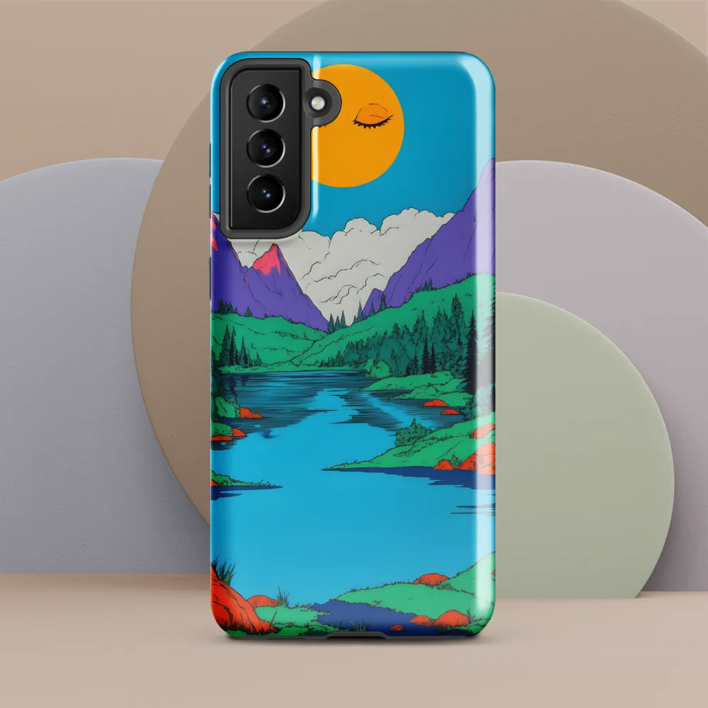 Whimsical Serenity in Vibrant Colors