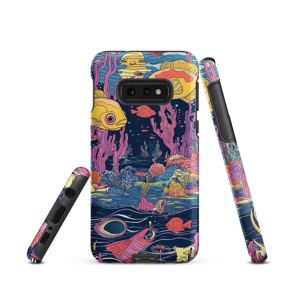 Underwater Dreamscape: A Playful Encounter | Phone Case |  S10e | Tough Case | Matte