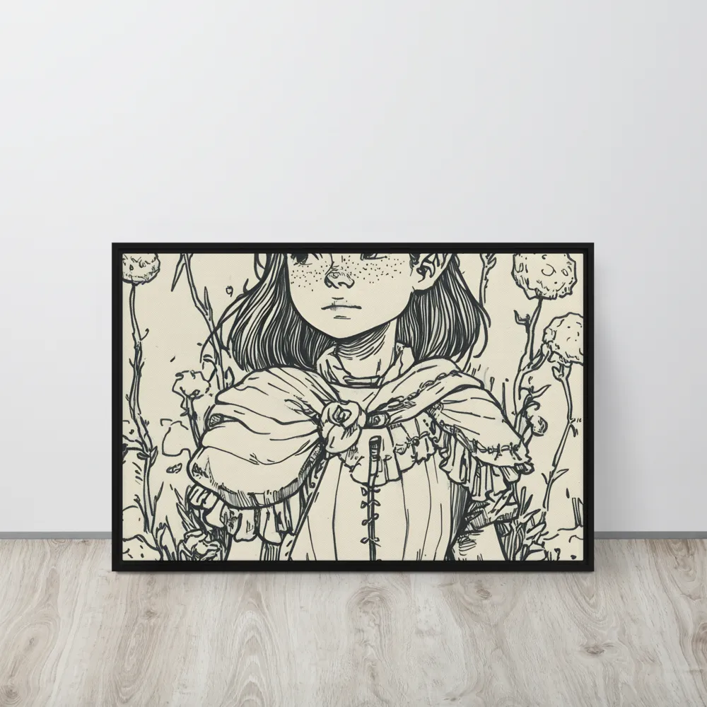 A Young Guardian of Nature | Canvas with Black Frame | 20″×30″