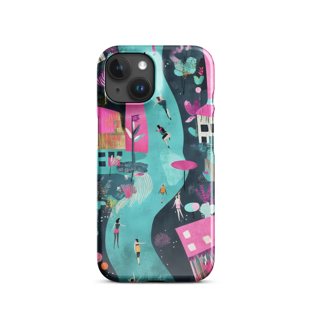 Whimsical Journey Through a Vibrant Landscape | Phone Case |  15 | Snap Case | Glossy