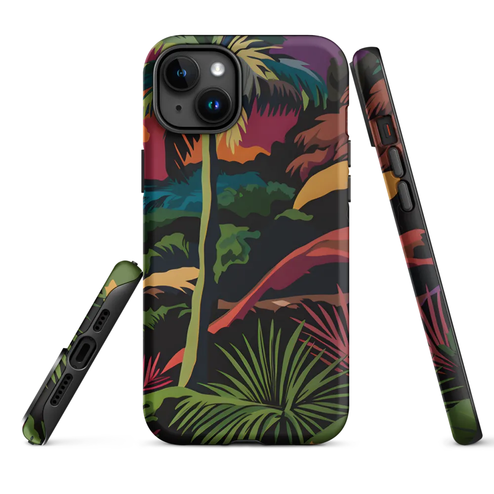 Tropical Sunset Escape | Phone Case |  15 Plus | Tough Case | Matte