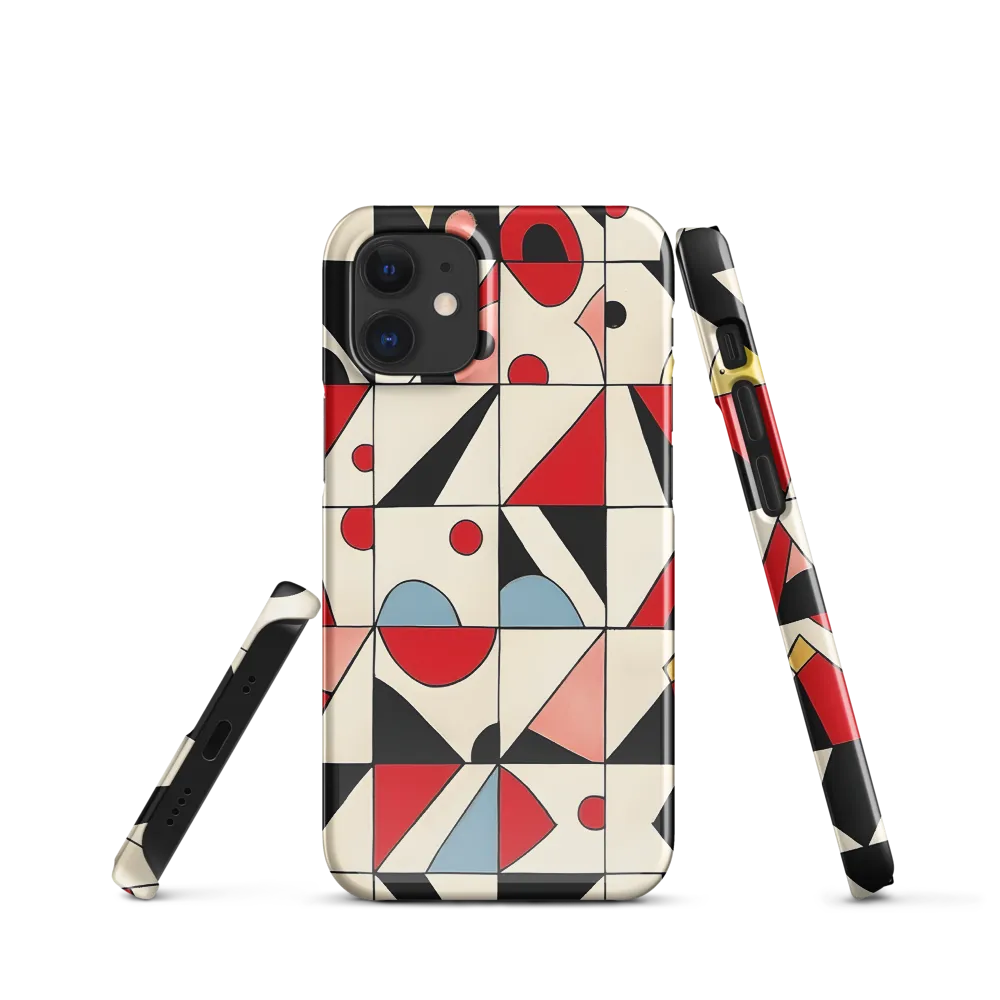 Dynamic Geometric Harmony | Phone Case |  12 Mini | Snap Case | Glossy