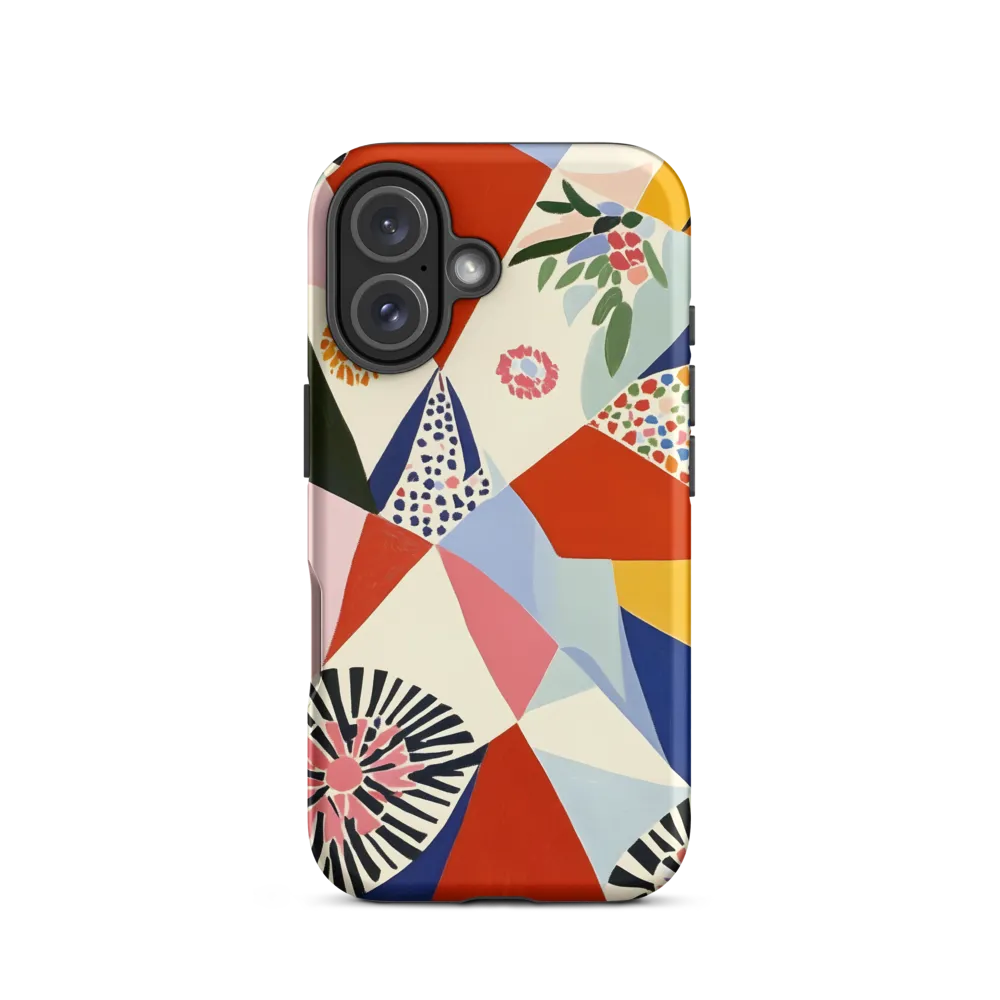 Vibrant Geometric Harmony | Phone Case |  16 | Tough Case | Matte