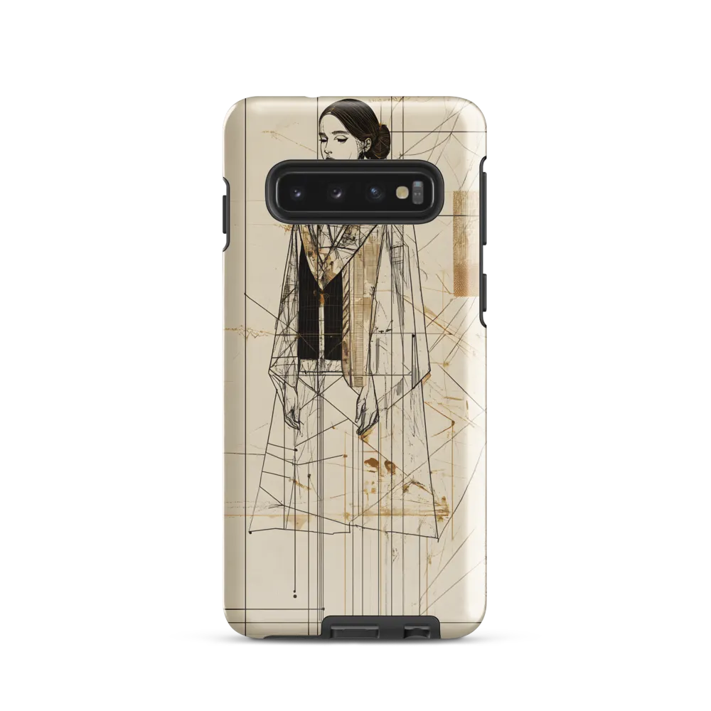 Elegance in Lines | Phone Case |  S10 | Tough Case | Glossy