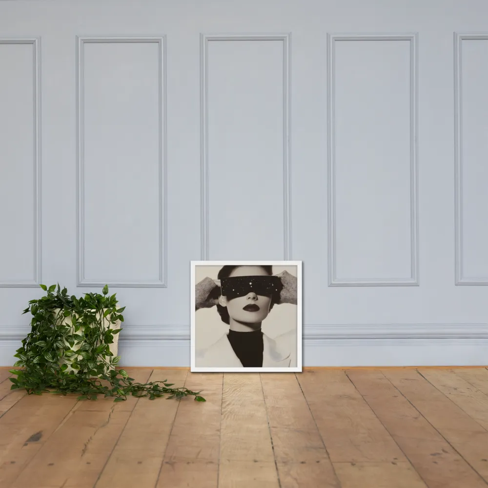 Celestial Elegance | Poster with White Frame | 18″×18″