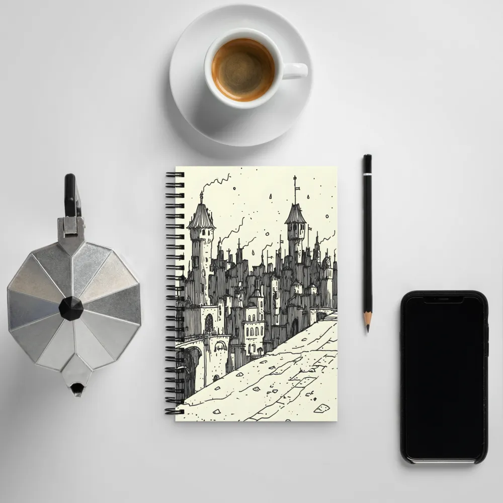 Mysteries of the Towering City | Spiral Notebook