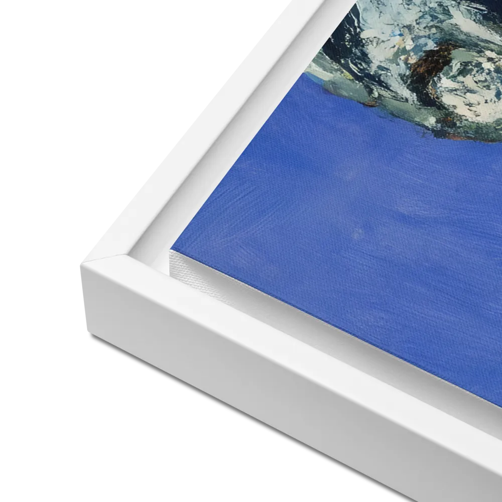 Silent Contemplation | Canvas with White Frame | 18″×24″